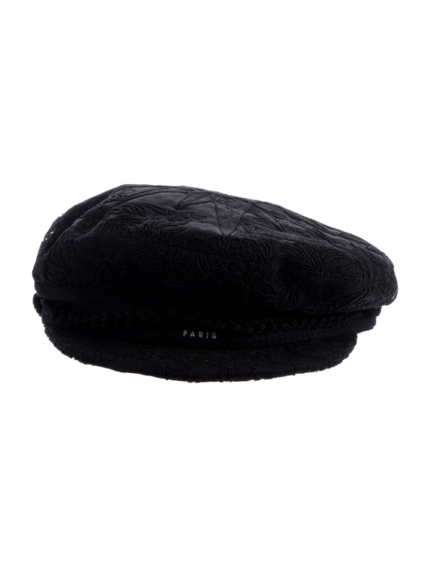 Christian Dior Cotton Embroidered Newsboy Cap