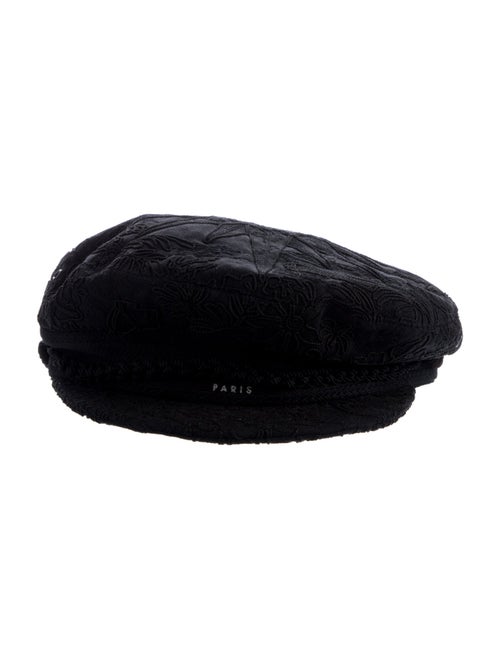 Christian Dior Cotton Embroidered Newsboy Cap
