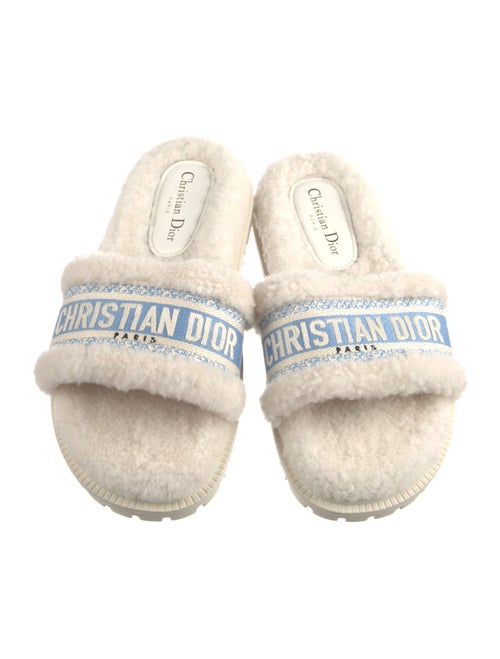 Christian Dior Shearling Printed Espadrilles