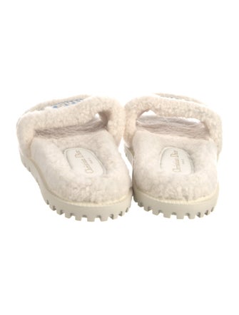 Christian Dior Shearling Printed Espadrilles