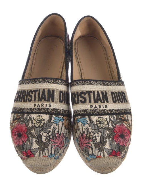 Christian Dior Floral Print Espadrilles