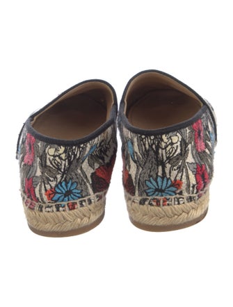 Christian Dior Floral Print Espadrilles