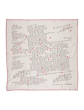 Christian Dior Silk Diorissimo Pattern Scarf