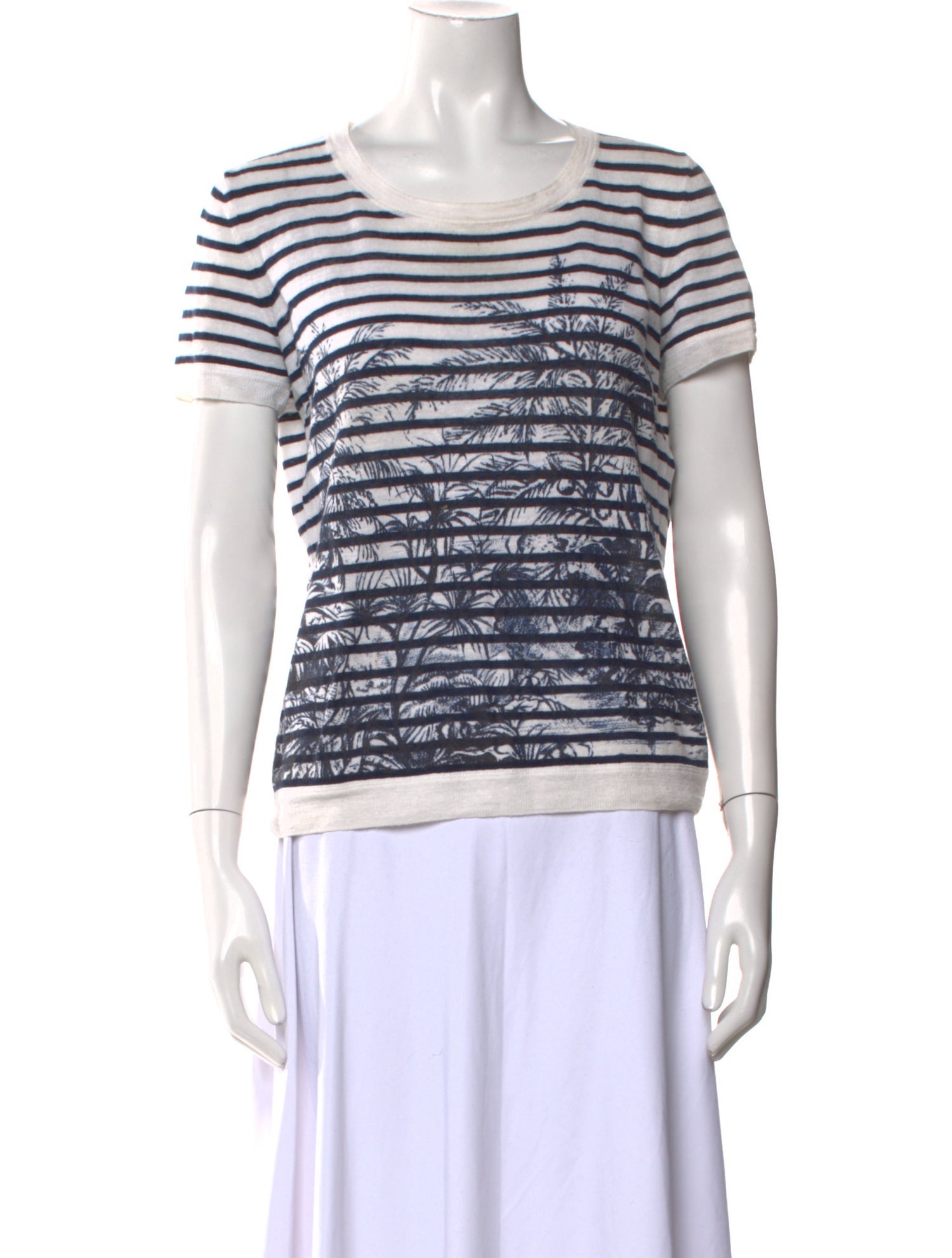 Christian Dior Linen Striped Sweater