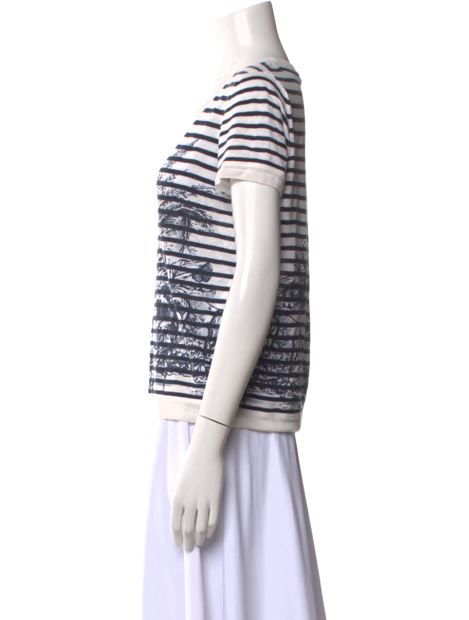 Christian Dior Linen Striped Sweater
