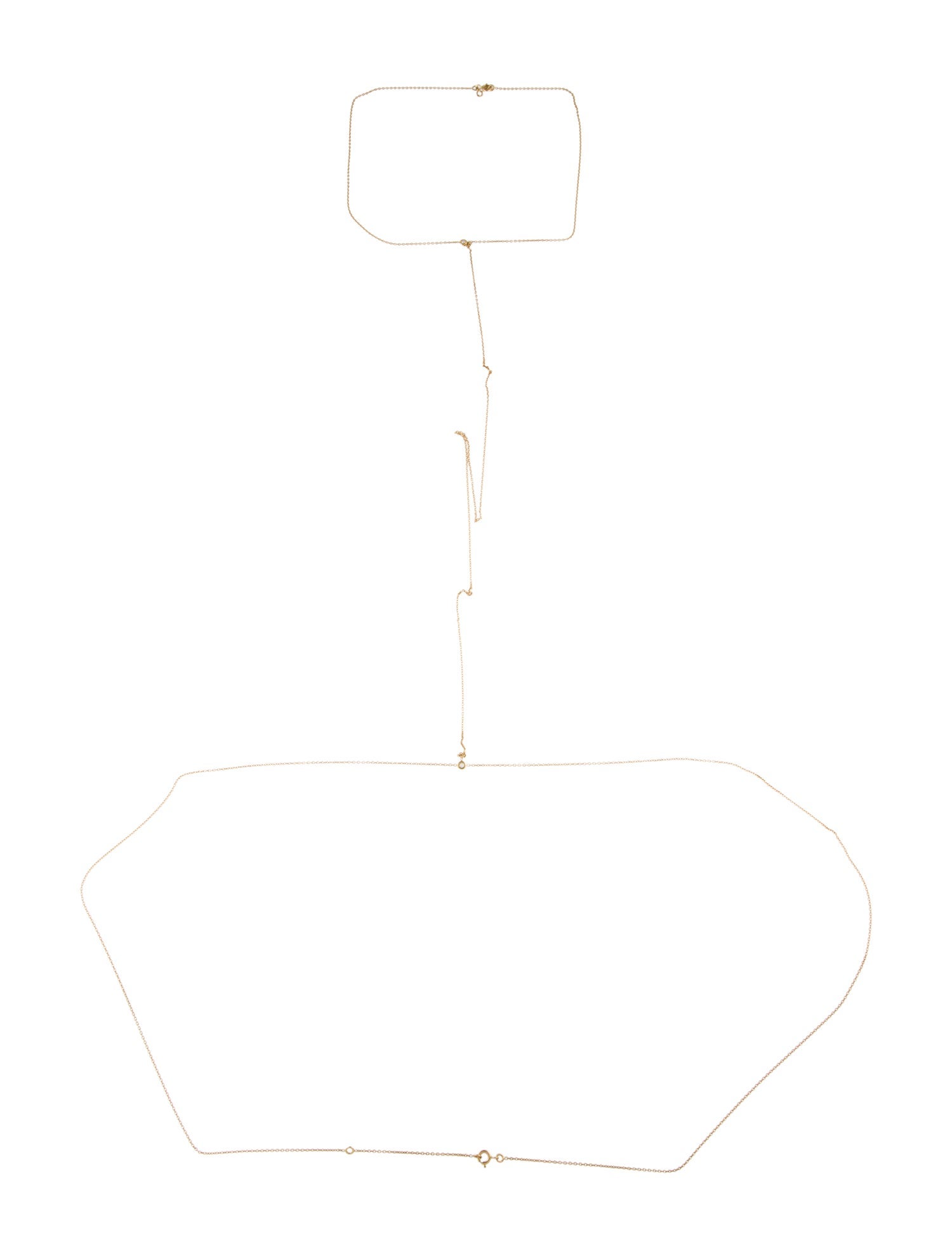 Christian Dior 18K Diamond Soumission Body Chain