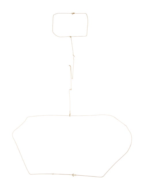 Christian Dior 18K Diamond Soumission Body Chain