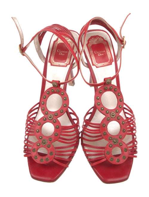 Christian Dior Leather Slingback Sandals