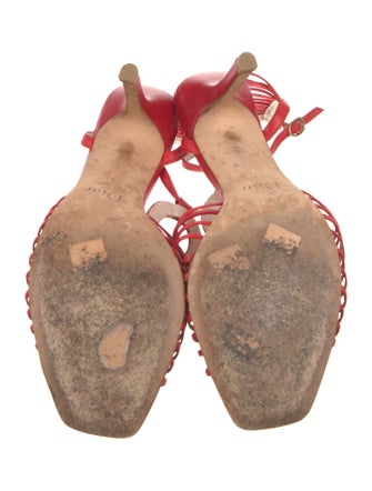 Christian Dior Leather Slingback Sandals