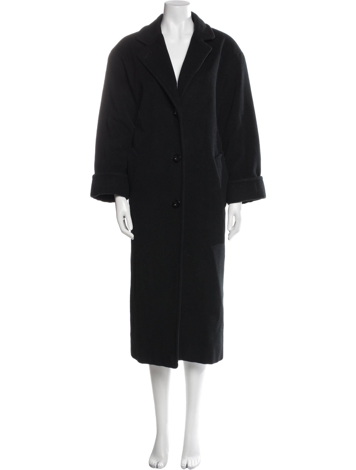 Christian Dior Wool Faux Fur Coat