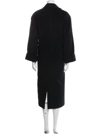 Christian Dior Wool Faux Fur Coat