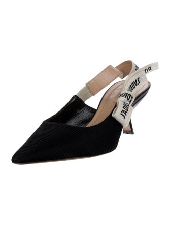 Christian Dior Bow Accents Slingback Pumps