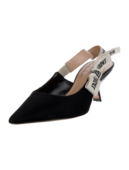 Christian Dior Bow Accents Slingback Pumps