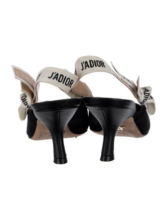 Christian Dior Bow Accents Slingback Pumps