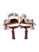 Christian Dior Patent Leather Graphic Print Slingback Pumps