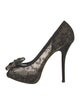 Christian Dior Lace Lace Pattern Pumps