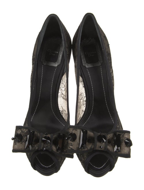 Christian Dior Lace Lace Pattern Pumps