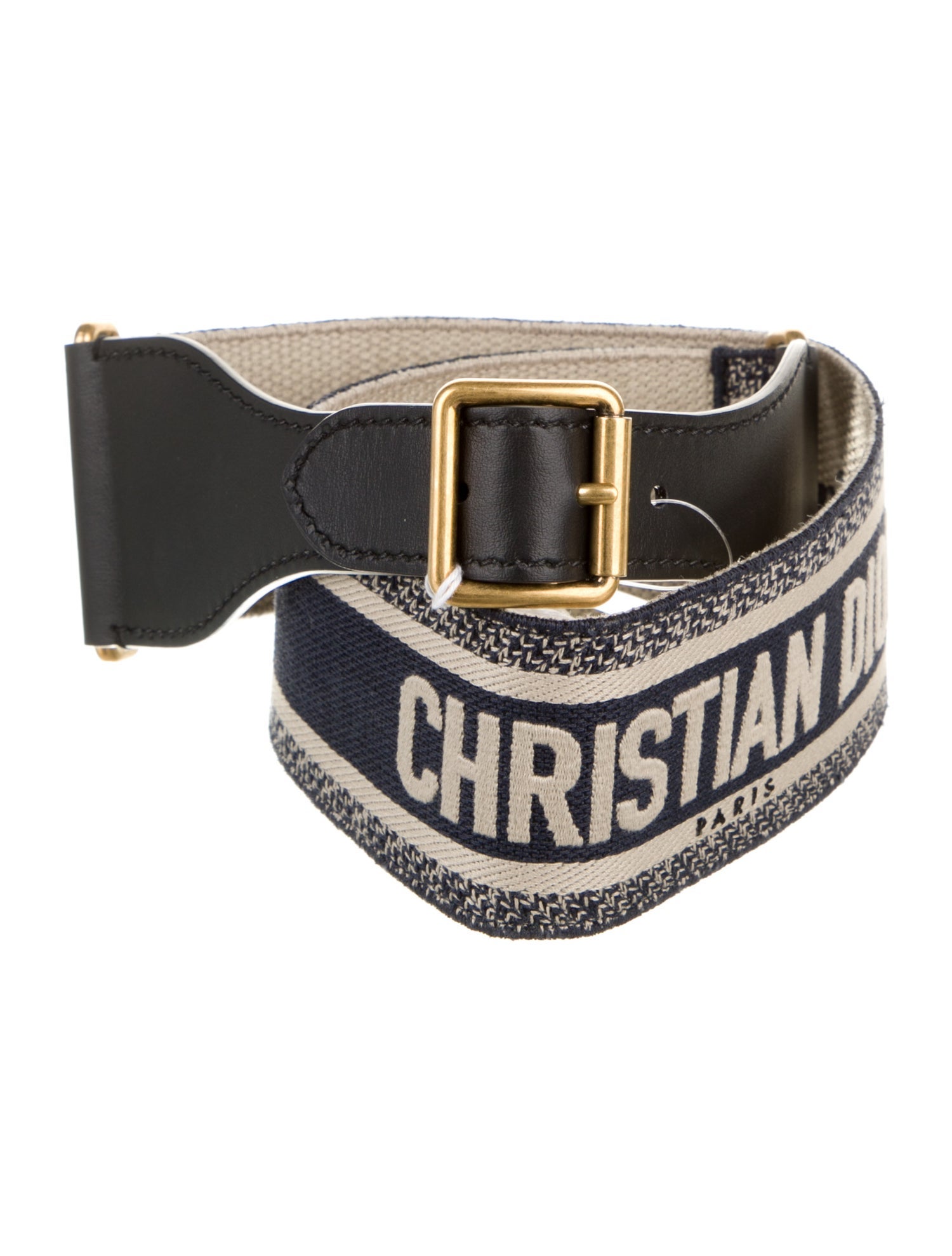 Christian Dior Wide Canvas Waist Belt