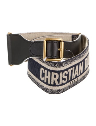 Christian Dior Wide Canvas Waist Belt