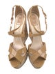 Christian Dior Cannage Pattern Patent Leather Espadrilles