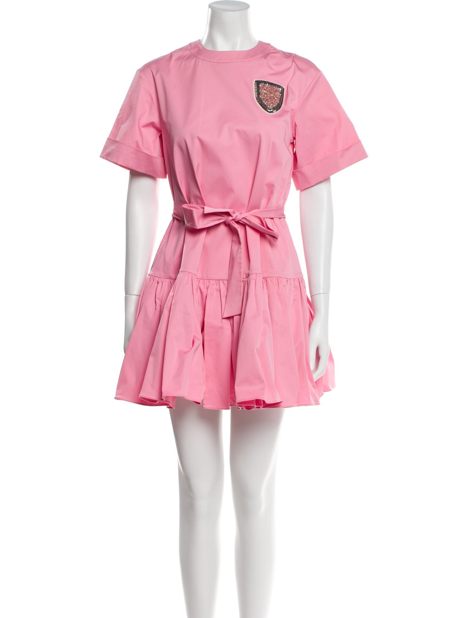 Christian Dior Crew Neck Mini Dress