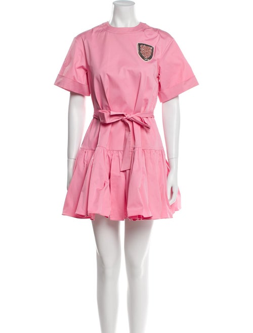 Christian Dior Crew Neck Mini Dress