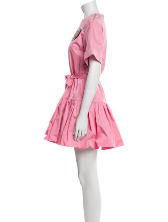 Christian Dior Crew Neck Mini Dress