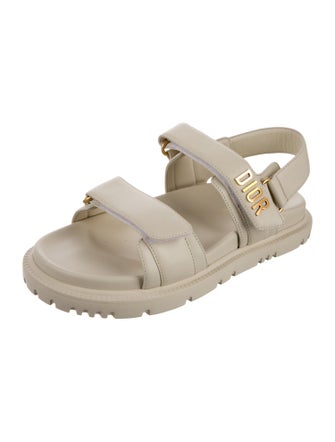 Christian Dior Leather Slingback Sandals