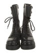 Christian Dior Leather Printed Combat Boots