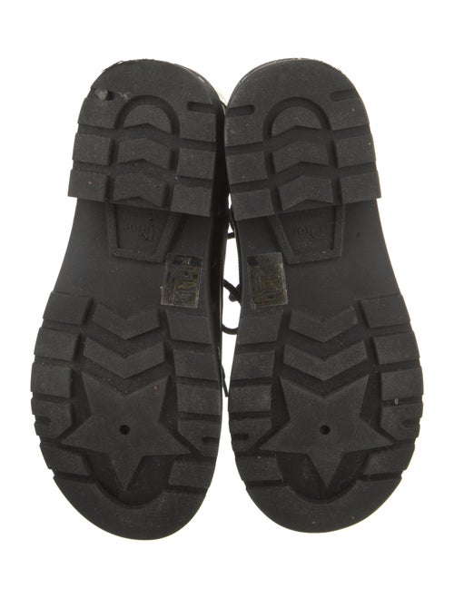 Christian Dior Leather Printed Combat Boots