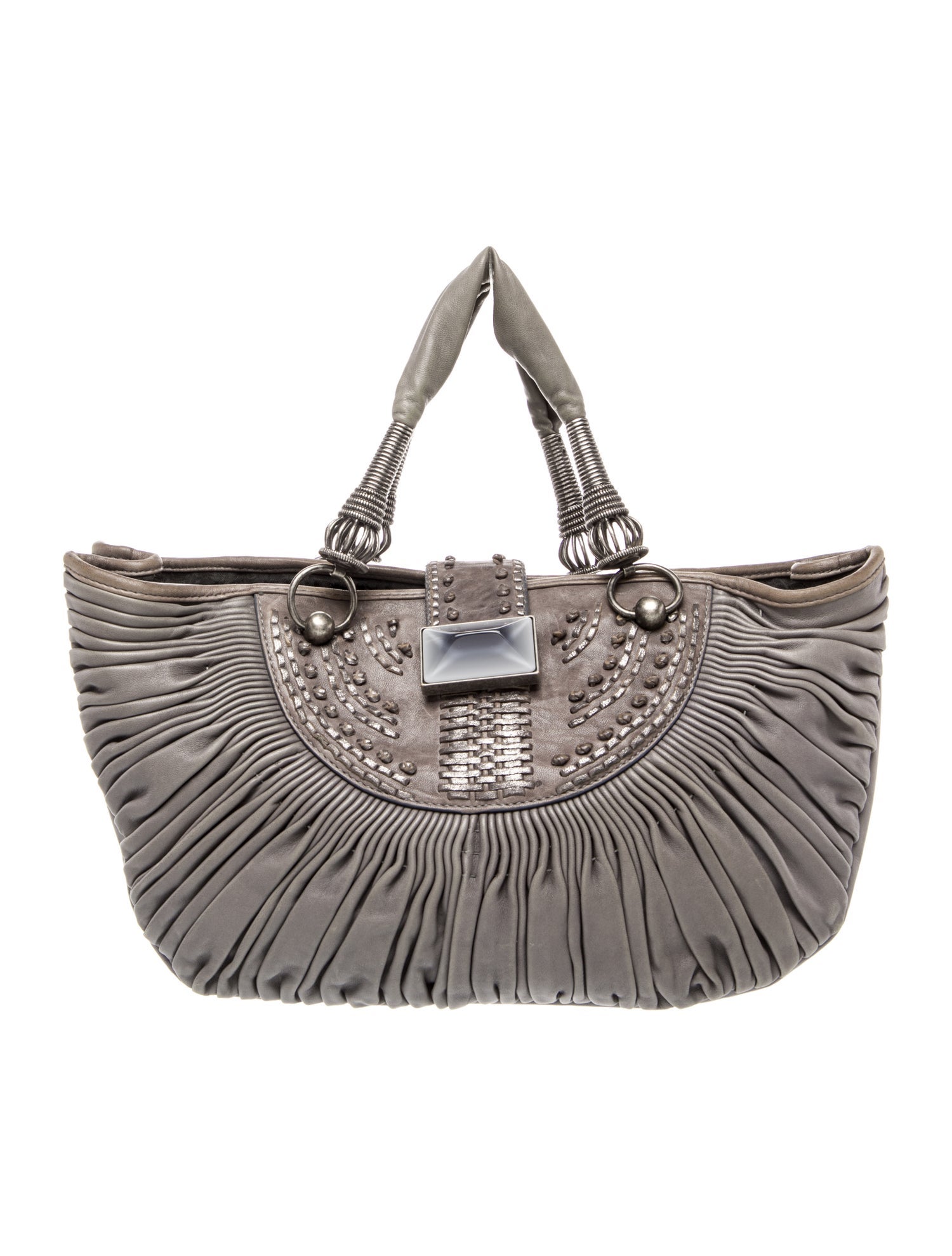 Christian Dior Leather Top Handle Bag