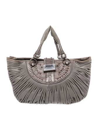 Christian Dior Leather Top Handle Bag