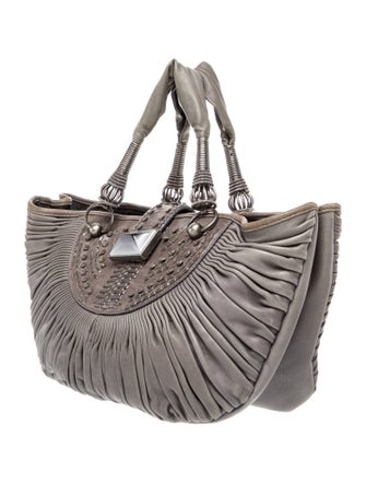 Christian Dior Leather Top Handle Bag