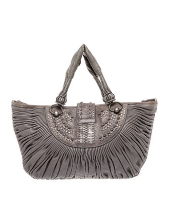 Christian Dior Leather Top Handle Bag