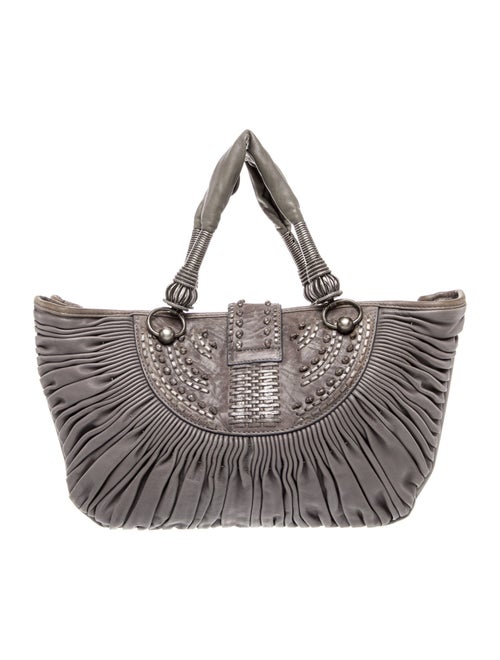 Christian Dior Leather Top Handle Bag