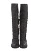 Christian Dior Cannage Pattern Leather Riding Boots