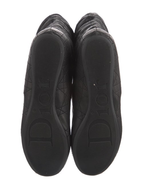 Christian Dior Cannage Pattern Leather Riding Boots