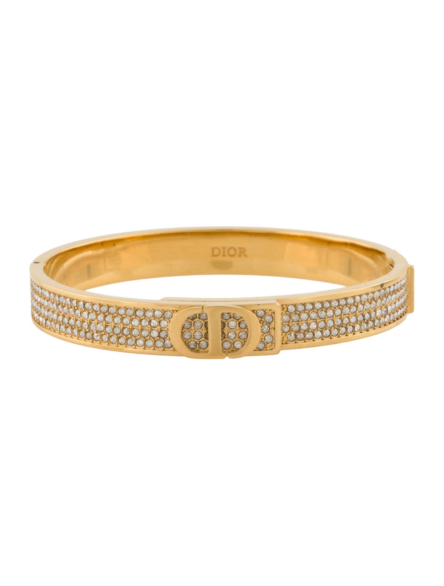 Christian Dior Crystal 30 Montaigne Hinge Bangle