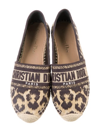 Christian Dior Granville Espadrilles Animal Print Espadrilles