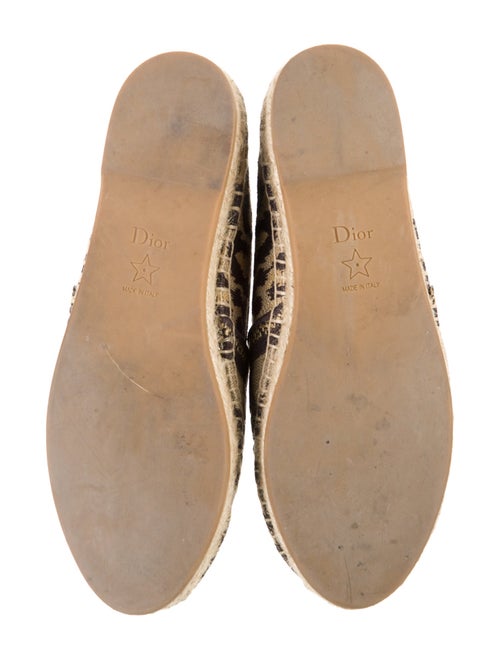 Christian Dior Granville Espadrilles Animal Print Espadrilles