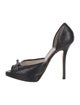 Christian Dior Leather Animal Print D'Orsay Pumps