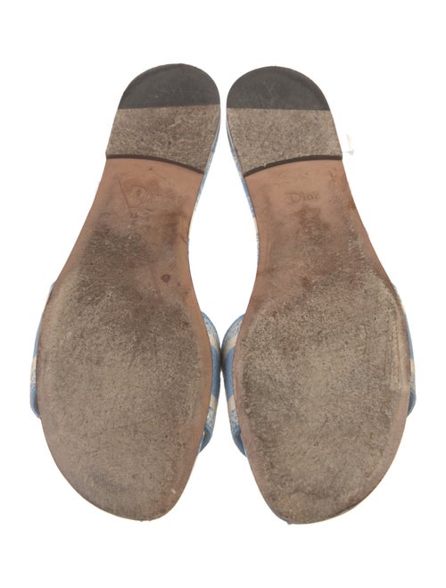 Christian Dior Canvas Printed Slides