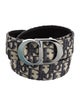 Christian Dior Diorissimo Pattern Canvas Belt