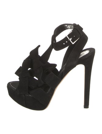 Christian Dior Suede T-Strap Pumps