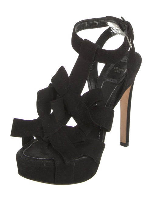 Christian Dior Suede T-Strap Pumps
