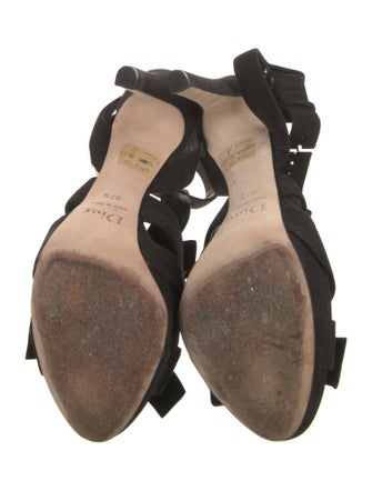 Christian Dior Suede T-Strap Pumps