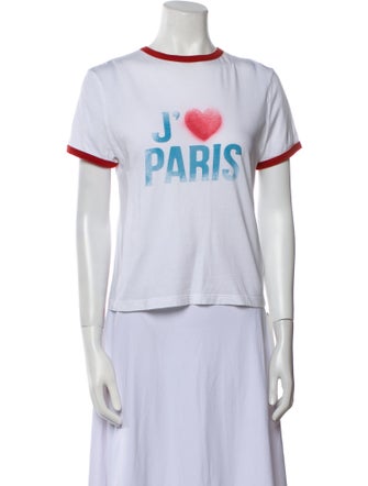 Christian Dior Graphic Print Crew Neck T-Shirt
