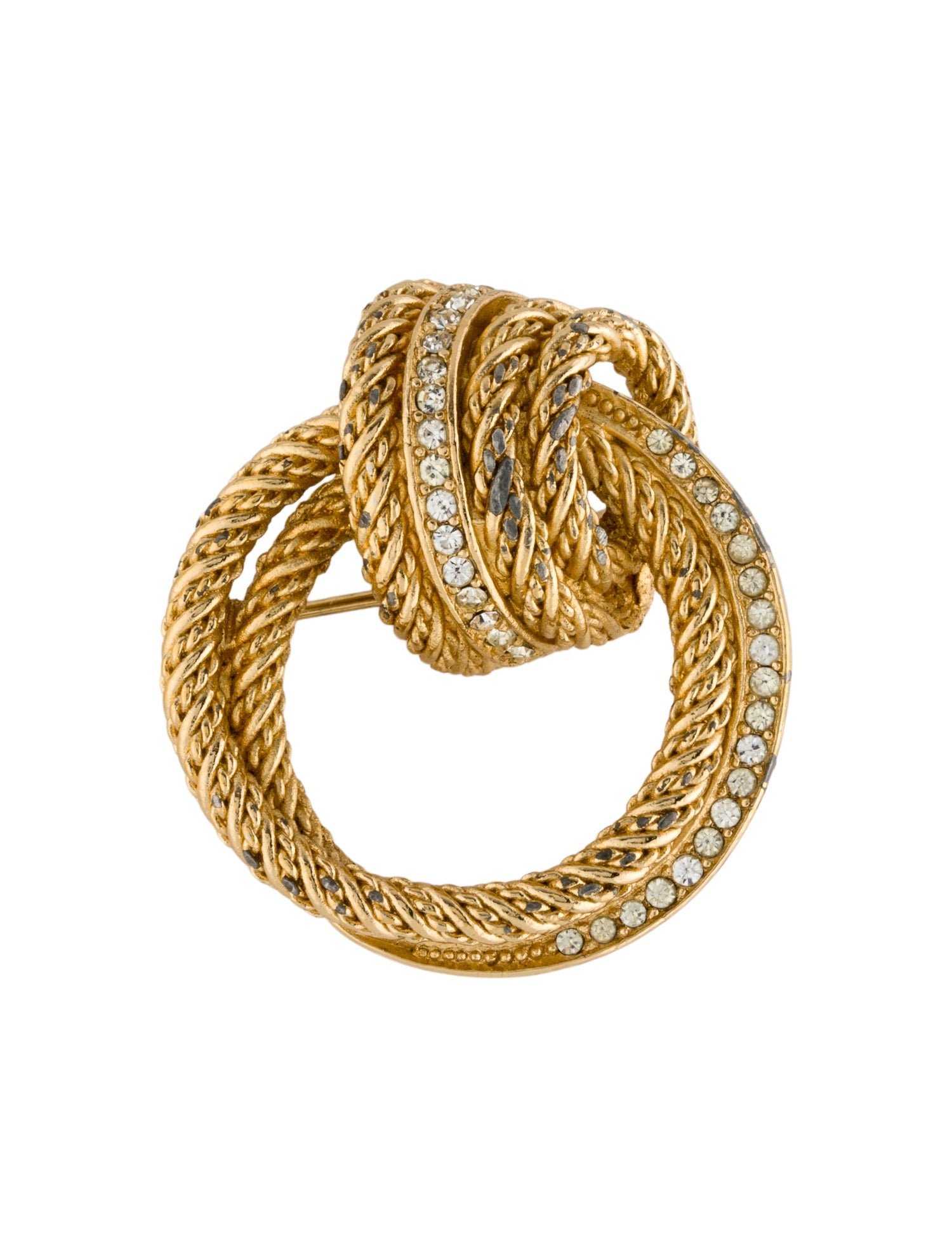 Christian Dior Crystal Vintage Pin Brooch