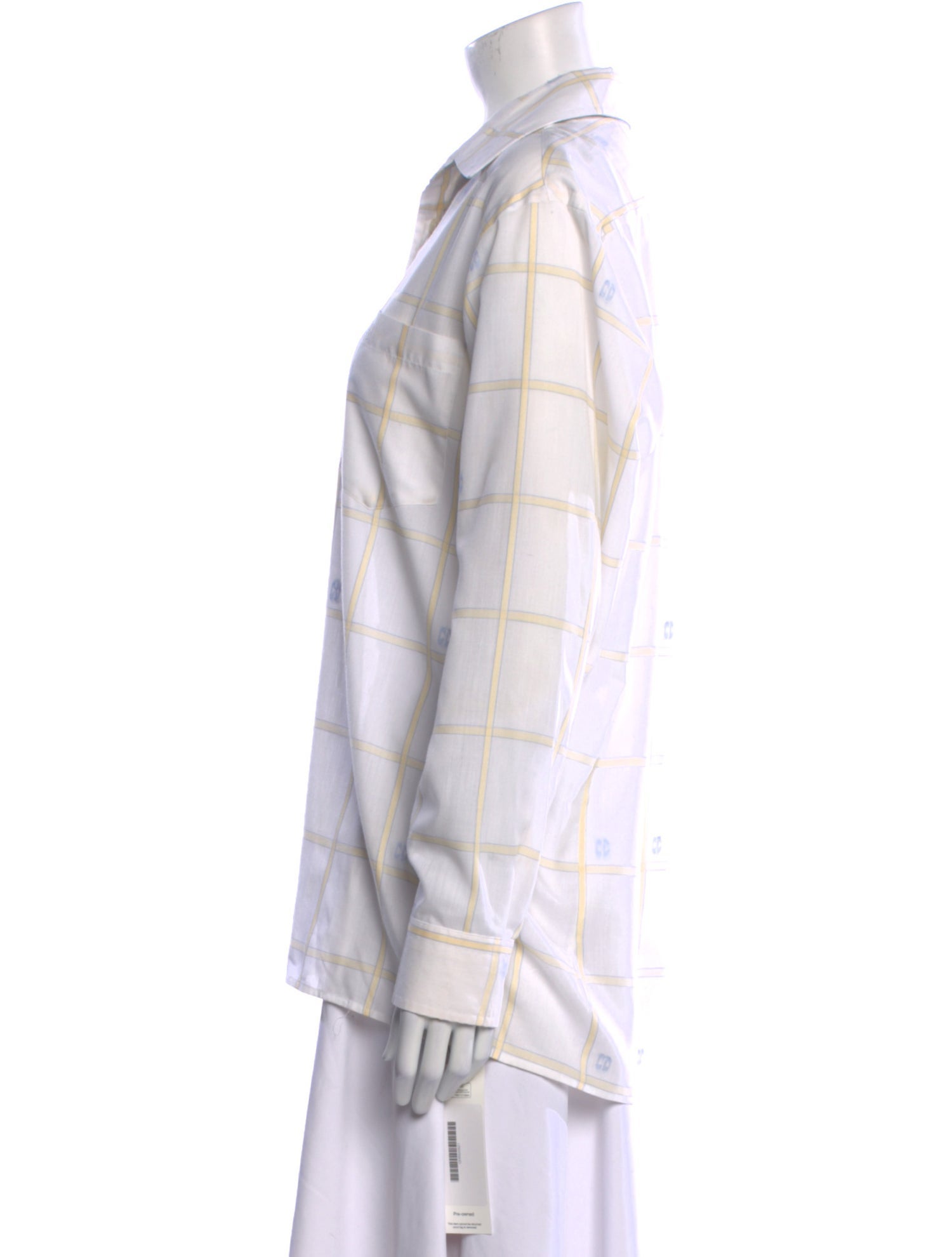 Christian Dior Vintage Late 1980's - Early 1990's Button-Up Top