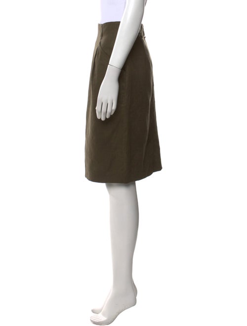 Christian Dior Linen Knee-Length Skirt